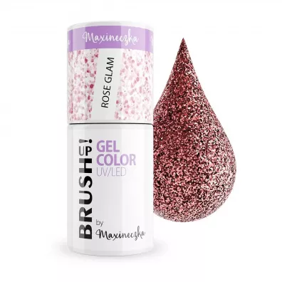BrushUp! Gel Color UV/LED lakier hybrydowy do paznokci Rose Glam 5 g