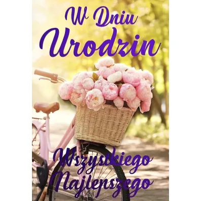 Yeku Karnet Urodziny damskie rower