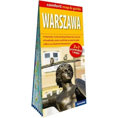 Warszawa 2w1 przewodnik i mapa laminowana 2026