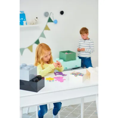 Szufladka na biurko klocek LEGO Brick 4 Szara