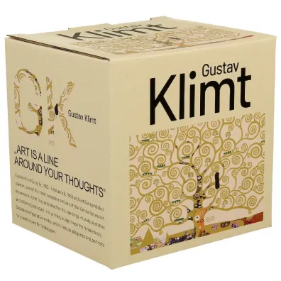 Duo Sp. z o.o. Kubek z zaparzaczem Klimt Ecru Tree Of Life 430 ml
