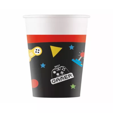Procos Kubeczki papierowe Gaming Party 200ml 8 szt.