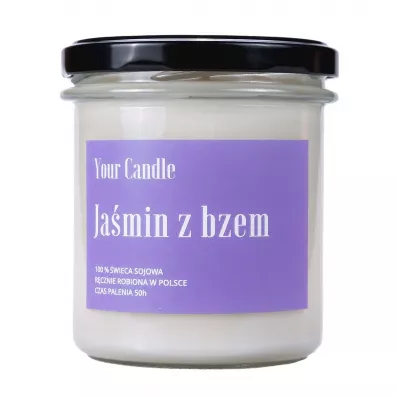 Your Candle �wieca sojowa ja�min z bzem 300 ml