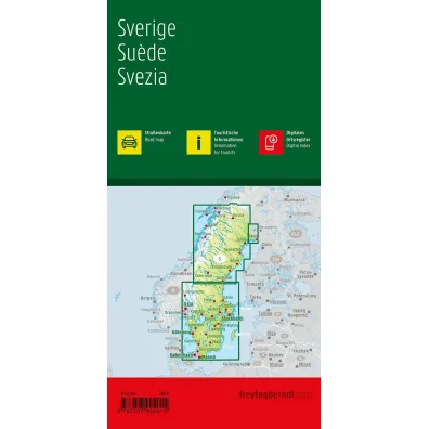 Mapa Szwecja 1:600 000