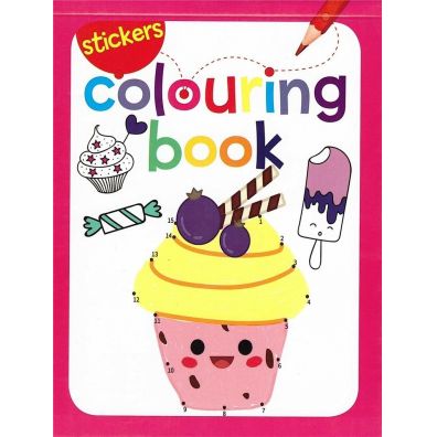 Colouring book z naklejkami. Lody