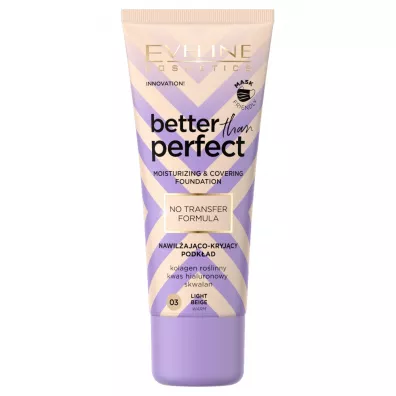 Eveline Cosmetics Better Than Perfect podk�ad nawil�aj�co-kryj�cy 03 Light Beige 30 ml