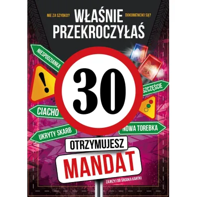 Armin Style KARNET URODZINY 30 B6 Z KOP AS GM-1266 FOL