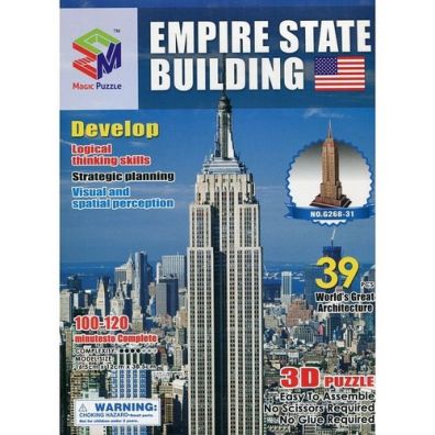 Puzzle 3D 39 el. Empire State Building Magic Puzzle