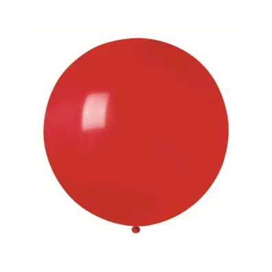 Balon pastelowy czerwony kula 80cm