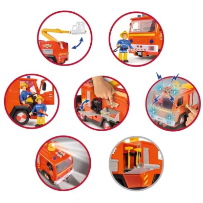 Stra�ak Sam w�z stra�acki Jupiter + 2 figurki Simba