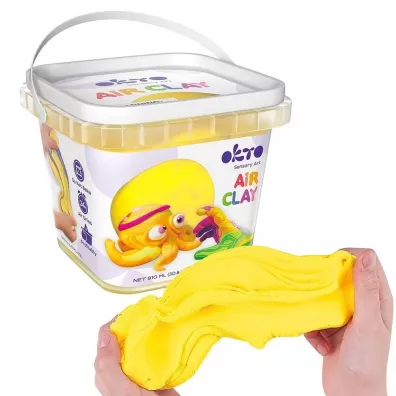 Okto Zestaw lekkiej powietrznej ciastoliny zlty 910ml