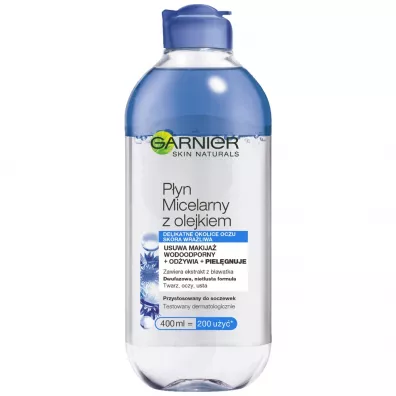 Garnier Skin Naturals piel�gnuj�cy p�yn micelarny z ekstraktem z b�awatka 400 ml