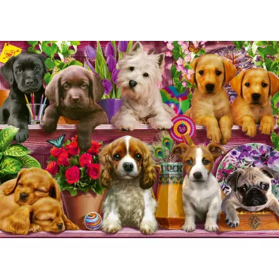 Puzzle 500 el. Psy na pce Schmidt