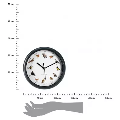 Zegar cienny z dwikami ptakw 25 cm