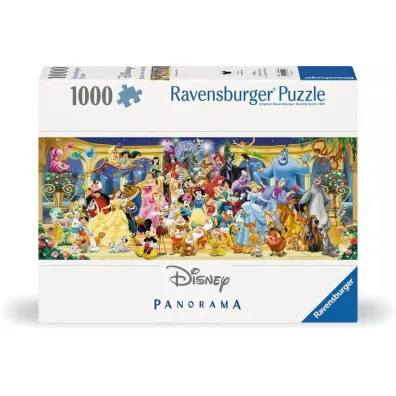 Puzzle 1000 el. Panorama Postacie Disney Ravensburger