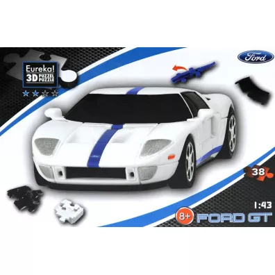 Puzzle 3D Cars - Ford GT - poziom 2/4 G3 Eureka 3D