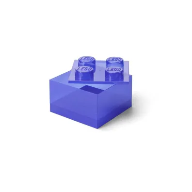 LEGO(R) pojemnik klocek czw�rka transparentny fiolet