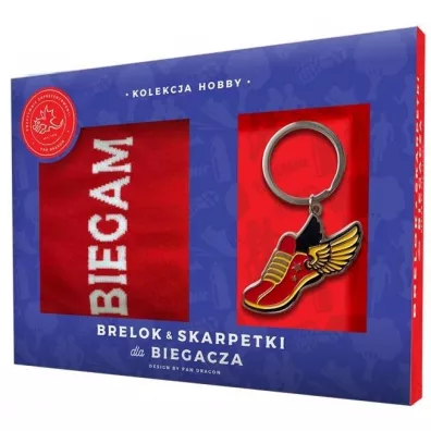 Pan Dragon Zestaw brelok + skarpetki dla biegacza