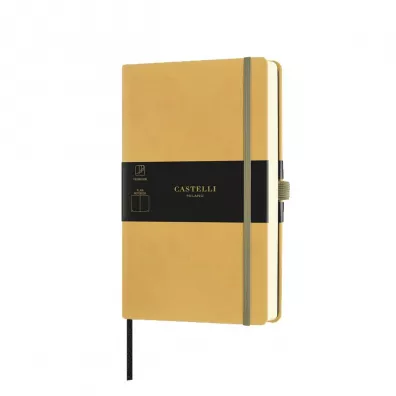 Castelli Notatnik Aquarela Mustard linia