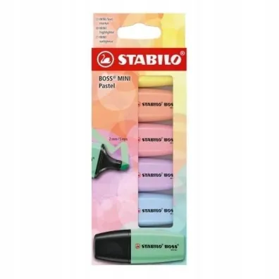 Stabilo Zakre�lacz Boss Mini Pastel 6 szt.