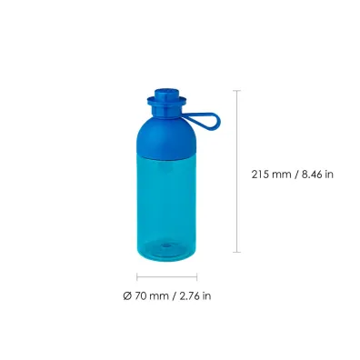 Przezroczysta butelka LEGO Niebieska 500 ml