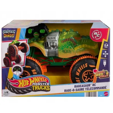 Hot Wheels. Monster Trucks R/C Rageasaur 1:15 Mattel