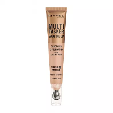 Rimmel Multi-Tasker Wake Me Up podkad i korektor z efektem rozjaniajcym 025 Rose Ivory 20 ml