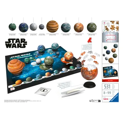 Puzzle 531 el. 3D Star Wars Galaktyka Ravensburger