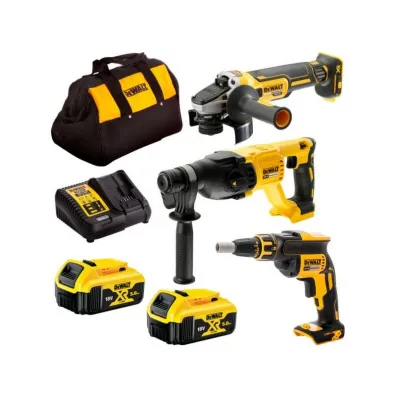 Dewalt Zestaw combo 18v dck304p2 (dch133, dcg405, dcf620) 2x5,0ah