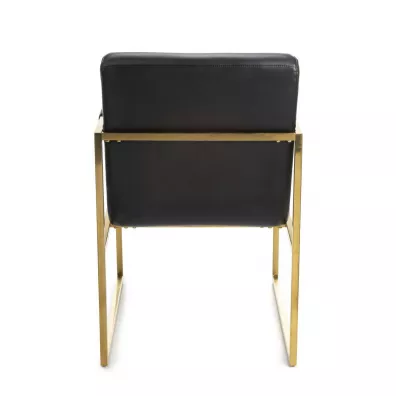 HowHomely Fotel Kori Gold Black