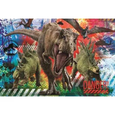 Puzzle 60 el. SuperColor. Jurassic World Clementoni