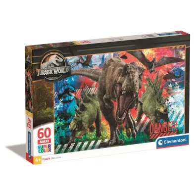 Puzzle 60 el. SuperColor. Jurassic World Clementoni