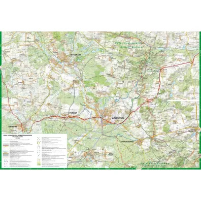 Jura Krakowsko-Cz�stochowska 1 cz. P�nocna mapa turystyczna 1:52 000 laminat 2024