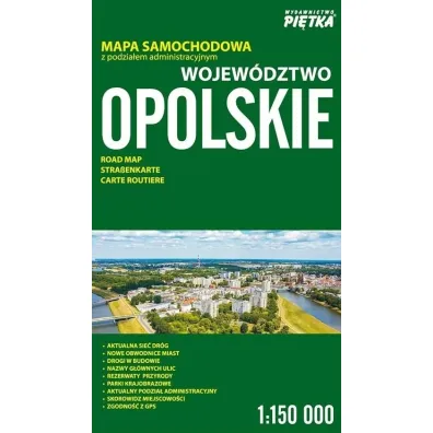 Wojew�dztwo Opolskie 1:150 000 mapa samochodowa