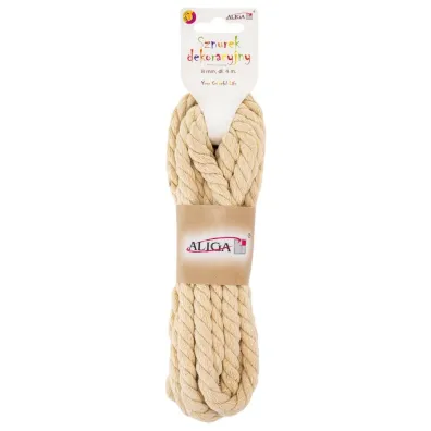 Aliga Sznurek bawe�niany bia�y 8mmx4m