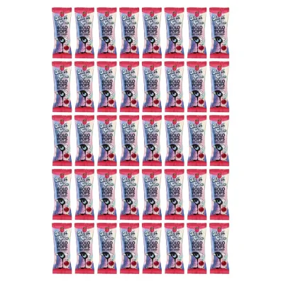 Joe Glow Lizak kulka holo pops o smaku malinowym z witamin� D i C bez cukru Zestaw 40 x 8 g