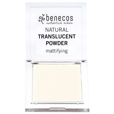 Benecos Natural Translucent Mattifying Powder naturalny transparentny puder matujacy Mission Invisible 6.5 g