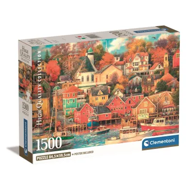 Puzzle 1500 el. Compact Good Times Harbor Clementoni