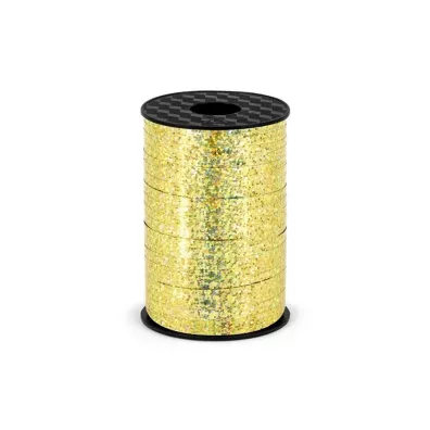 PartyDeco Wst��ka plastikowa z�ota 5mm x 225m 225 m