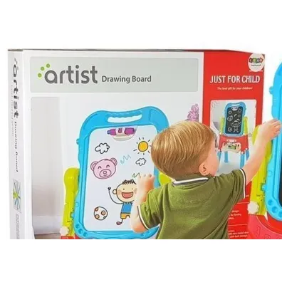 Tablica magnetyczna kredowa 2w1 LeanToys