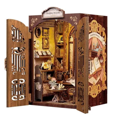 Puzzle Miniaturowy domek mini Book Nook  Klub ksi��ki Habarri
