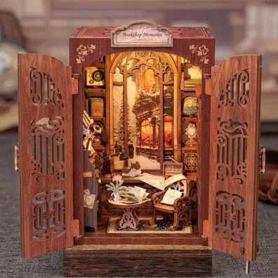 Puzzle Miniaturowy domek mini Book Nook  Klub ksi��ki Habarri