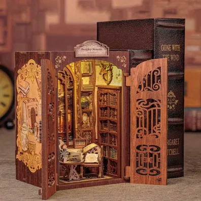 Puzzle Miniaturowy domek mini Book Nook  Klub ksi��ki Habarri