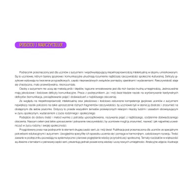 Ja i m�j �wiat 2. Lekcje dla uczni�w z autyzmem i specjalnymi potrzebami edukacyjnymi. Podr�cznik. Cz�� 1. Wydanie rozszerzone