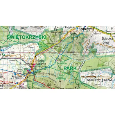 G�ry �wi�tokrzyskie mapa turystyczna 1:75 000 laminat 2025