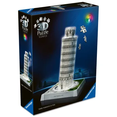 Puzzle Iconics 224 el. 3D Krzywa Wie�a w Pizie Ravensburger