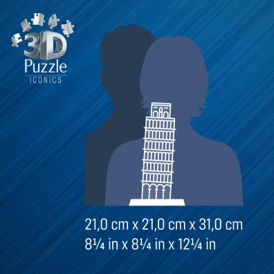 Puzzle Iconics 224 el. 3D Krzywa Wie�a w Pizie Ravensburger