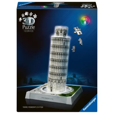 Puzzle Iconics 224 el. 3D Krzywa Wie�a w Pizie Ravensburger