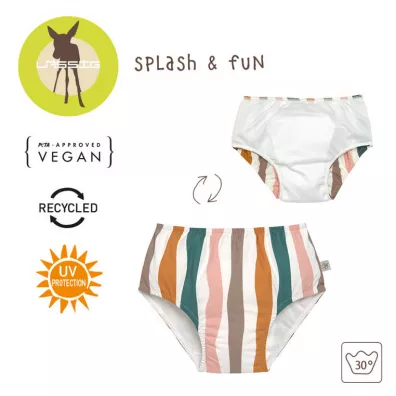 Lassig Majteczki pieluszka do pywania Splash & Fun Fale pink/nature, rozm. 74/80