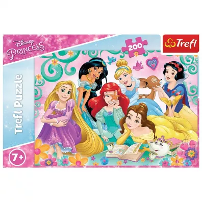 Puzzle 200 el. Radosny wiat ksiniczek Trefl